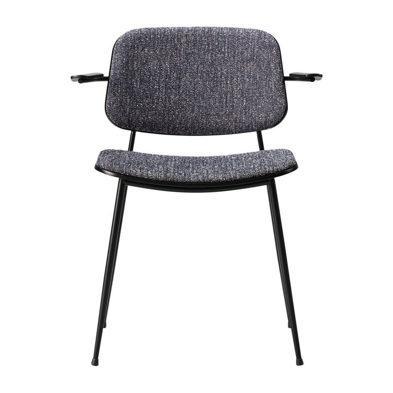 Soborg Armchair - Steel Frame, Seat & Back Upholstered - OUTLET