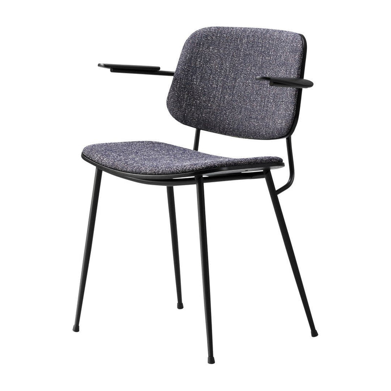 Soborg Armchair - Steel Frame, Seat & Back Upholstered - OUTLET