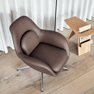 Swoon Lounge Swivel Chair - Petit - Leather Shell - OUTLET