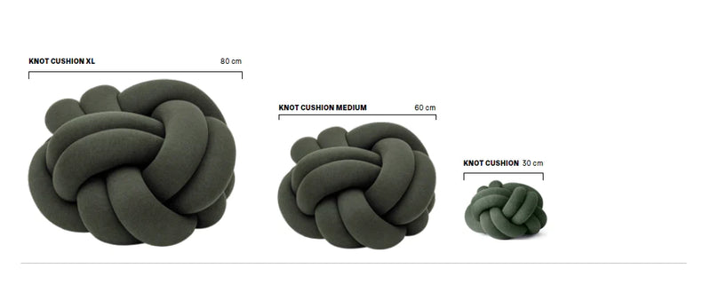 Design House Stockholm Knot cushion, XL, forest green