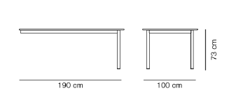PLAN Table Modular - End (190cm)