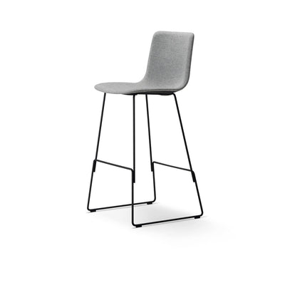 Pato Bar/Counter Stool - Sledge Base, Seat Upholstered