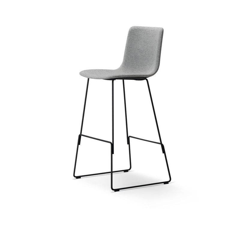 Pato Bar/Counter Stool - Sledge Base, Seat Upholstered